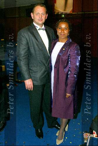 Amsterdam 19 december 2001
Sportman van het jaar verkiezing in de Rai.
Nelli Cooman met man