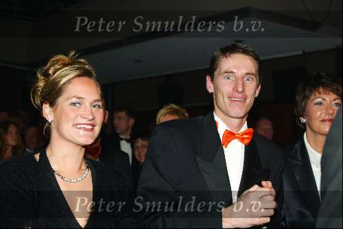 Amsterdam 19 december 2001
Sportman van het jaar verkiezing in de Rai.
Paul Haarhuis met vriendin