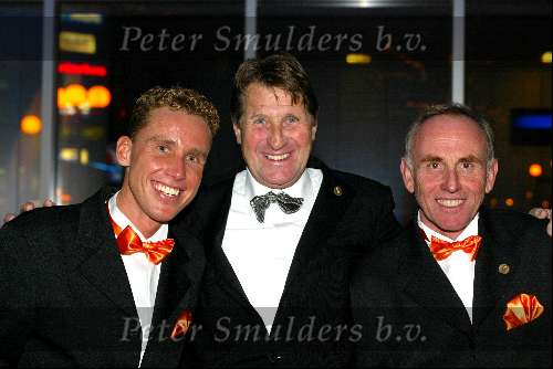 Amsterdam 19 december 2001
Sportman van het jaar verkiezing in de Rai.
Michael Boogerd, Peter Post en Joop Zoetemelk