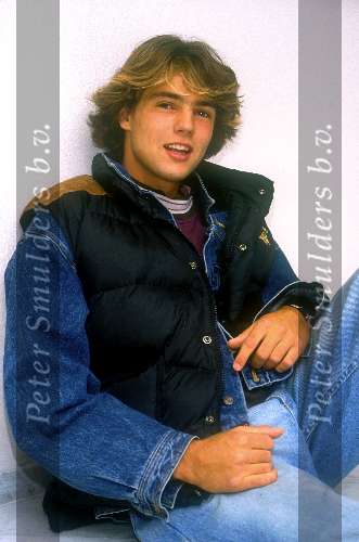 Reinout Oerlemans tijdens ezijn eerste fotosessie
26 september 1990