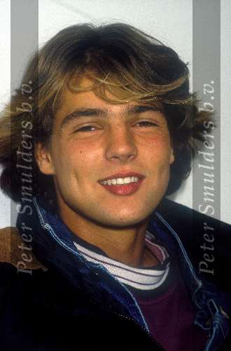 Reinout Oerlemans tijdens ezijn eerste fotosessie
26 september 1990