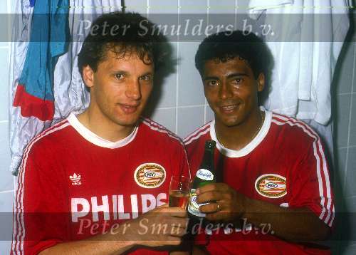 Romario met Hans Gilhaus 1989