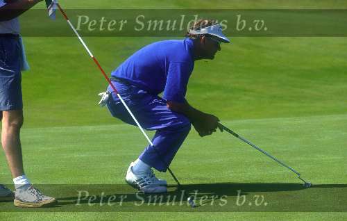 Sandy Lyle tijdens het Dutch Open 1992
