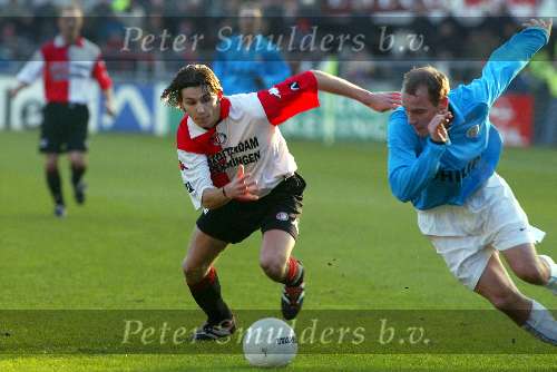 Rotterdam 16 decmber 2001
Feyenoord-PSV 0-0
Smolarek en Kasper Bogelund