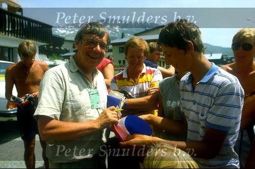 Theo Koomen tijdens de Tour de France 1983