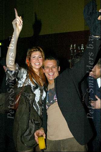 Amsterdam 19 december 2003
Orange Babies feest in Panama te Amsterdam.
Estelle Gullit en Leco v Zadelhoff