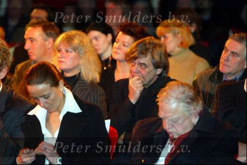 Hilversum 30 december 2003
Begrafenis Toni Boltini in circustent. 
Johnny Lion met vrouw