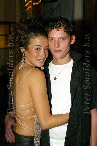 Amsterdam 19 december 2003
Orange Babies feest in Panama te Amsterdam.
 Katja Schuurman en Teun Kuilboer