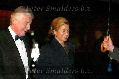 Den Haag 25 januari 2002
Prinses Maxima  diner op het Binnenhof bij Wim Kok.