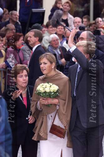 Deventer 2 Oktober 2001
Prins Willem Alexander en Maxima bezoeken de provincie Overijsel.