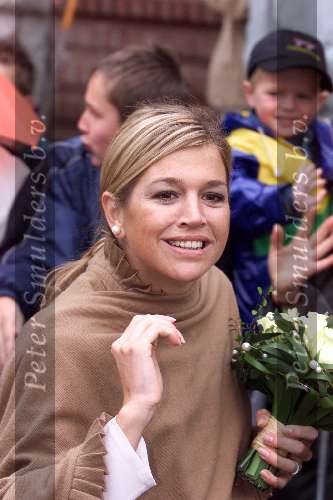 Deventer 2 Oktober 2001
Prins Willem Alexander en Maxima bezoeken de provincie Overijsel.
