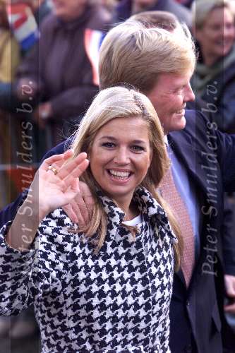 Noord Holland 1 november 2001
Prins Willem Alexander en Maxima bezoeken Noord Holland.