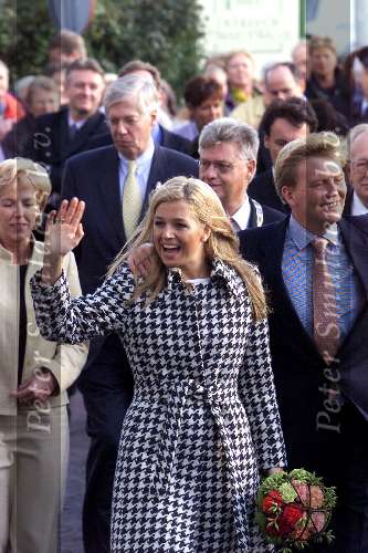Noord Holland 1 november 2001
Prins Willem Alexander en Maxima bezoeken Noord Holland.