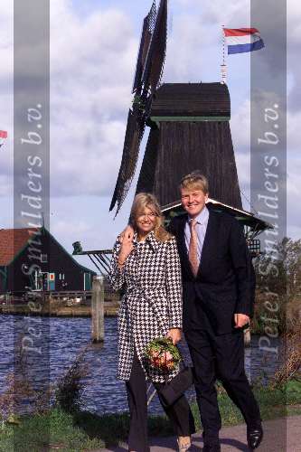 Noord Holland 1 november 2001
Prins Willem Alexander en Maxima bezoeken Noord Holland.
Molen