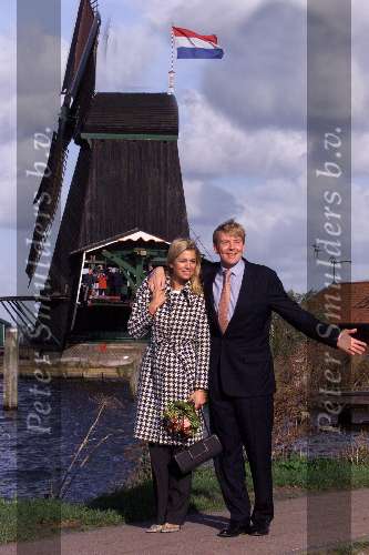 Noord Holland 1 november 2001
Prins Willem Alexander en Maxima bezoeken Noord Holland.
Molen