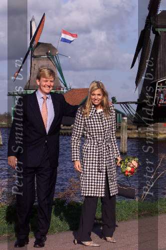 Noord Holland 1 november 2001
Prins Willem Alexander en Maxima bezoeken Noord Holland.
 Molen