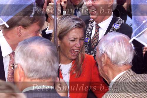 Noord Brabant 4 september 2001
Prins Willem Alexander en Maxima bezoeken Breda, Tilburg, Den Bosch en Eindhoven.
Frits Philips Sr. en Burgemeester Rein Welschen