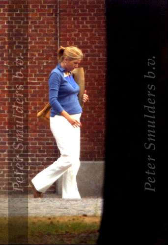 Den Haag 5 september 2003
Prins Willem Alexander en zwangere Prinses Maxima,  bij huis ten bosch