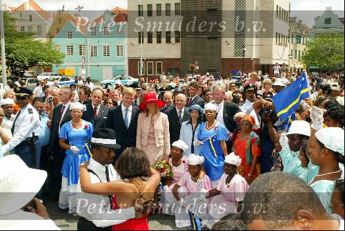 Curacao 7 mei 2002
Prins Willem Alexander en Maxima bezoeken Curacao