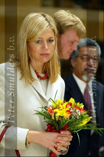 Curacao 7 mei 2002
Prins Willem Alexander en Maxima bezoeken Curacao