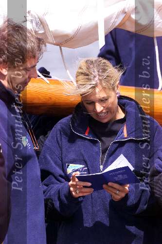 Sneek 8 augustus 2001
Prins Willem Alexander en Maxima bezoeken de sneek week. 
en Ed Nijpels
