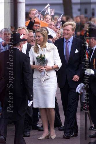 Amsterdam 10 september 2001
Prins Willem Alexander en Maxima bezoeken Amsterdam.