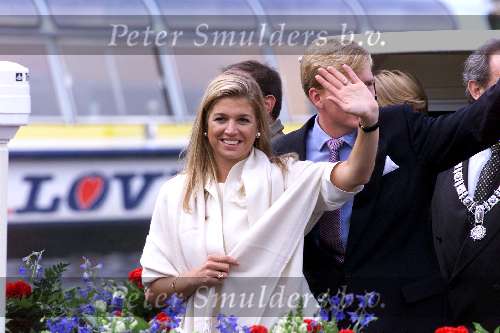 Amsterdam 10 september 2001
Prins Willem Alexander en Maxima bezoeken Amsterdam.
Op rondvaartboot in Amsterdamse Grachten
