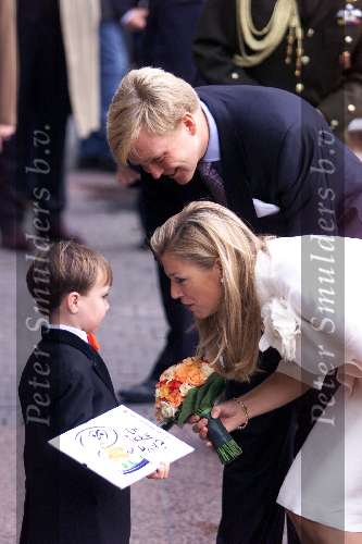 Amsterdam 10 september 2001
Prins Willem Alexander en Maxima bezoeken Amsterdam.