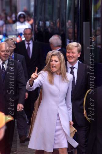 Leeuwarden 10 oktober 2001
Prins Willem Alexander en Maxima bezoeken de provincie Friesland.