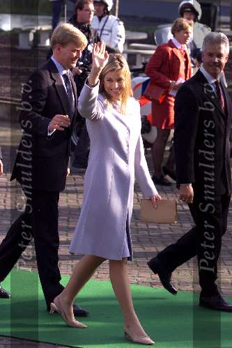 Leeuwarden 10 oktober 2001
Prins Willem Alexander en Maxima bezoeken de provincie Friesland.