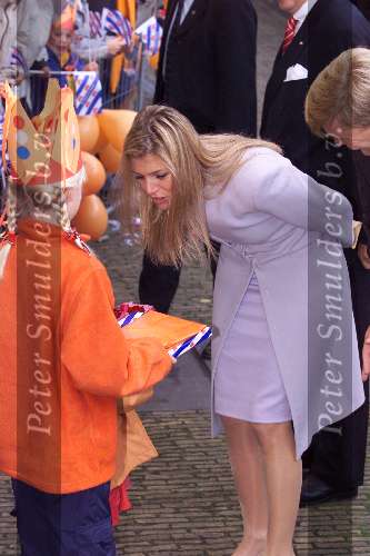 Leeuwarden 10 oktober 2001
Prins Willem Alexander en Maxima bezoeken de provincie Friesland.