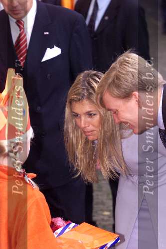 Leeuwarden 10 oktober 2001
Prins Willem Alexander en Maxima bezoeken de provincie Friesland.