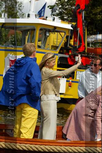 Kaagdorp 11 juli 2002
Prins Willem Alexander en Prinses Maxima en Theo Dietz