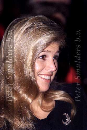 Amsterdam 11 december 2001
Uitreiking prijs van het Prins Claus fonds in het paleis op de dam. Prinses Maxima.