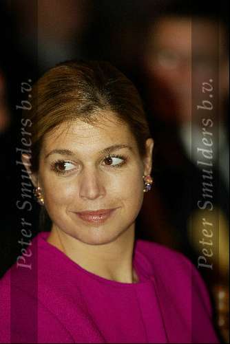 Den Haag 11 december 2002
Prinses Maxima  bij uitreiking van de Prins Claus prijzen