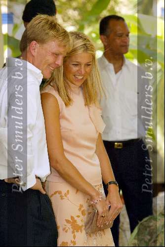 Curacao 12 augustus 2002
Prins Willem Alexander en Prinses Maxima op Curacao