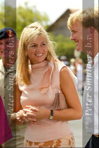 Curacao 12 augustus 2002
Prins Willem Alexander en Prinses Maxima op Curacao