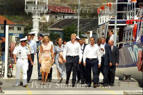 Curacao 12 augustus 2002
Prins Willem Alexander en Prinses Maxima op Curacao