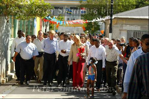 Curacao 12 augustus 2002
Prins Willem Alexander en Prinses Maxima op Curacao