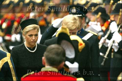 Delft 15 oktober 2002
Begrafenis Prins Claus.
Prins Willem Alexander en Prinses  Maxima