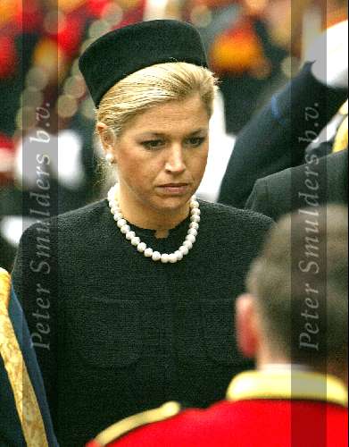 Delft 15 oktober 2002
Begrafenis Prins Claus.
Prinses  Maxima