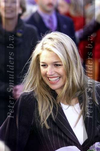 Assen 15 November 2001
Maxima bezoekt de provincie Drente