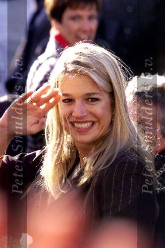 Assen 15 November 2001
Maxima bezoekt de provincie Drente