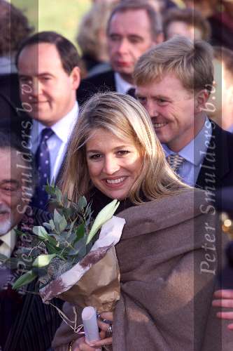 Assen 15 November 2001
Prins Willem Alexander en Maxima bezoeken Drente