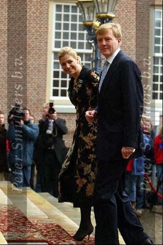 Apeldoorn 15 december 2002
Doop prinses Eloise , Aanwezig Prins Willem Alexander, en Prinses Maxima