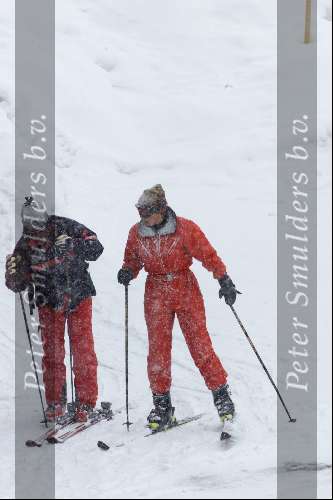 Zurs 17 februari 2001
Maxima tijdens haar wintersportvakantie