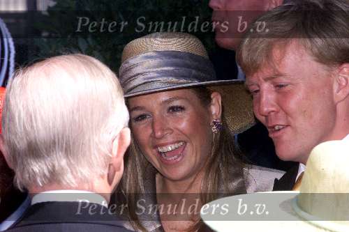 Den Haag 19 mei 2001
Laurentien Brinkhorst en Prins Constantijn trouwen voor de kerk.Maxima en Prins Willem Alexander