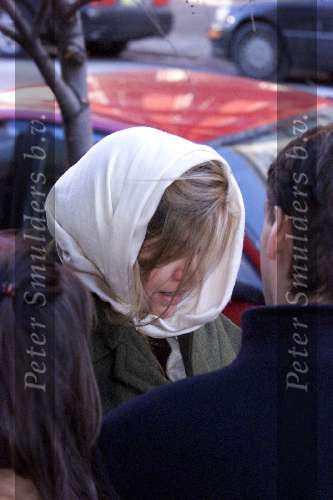 New York, 22 januari 2000
Prins Willem Alexander samen met Maxima na afloop van een diner samen met een beveiligingsbeambte
Rest. CIPRIANI Downtown