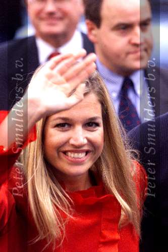 Maastricht 21 Oktober 2001
Prins Willem Alexander en Maxima  bezoeken Limburg.