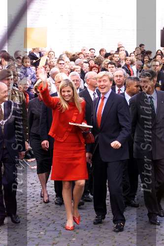 Maastricht 21 Oktober 2001
Prins Willem Alexander en Maxima  bezoeken Limburg.